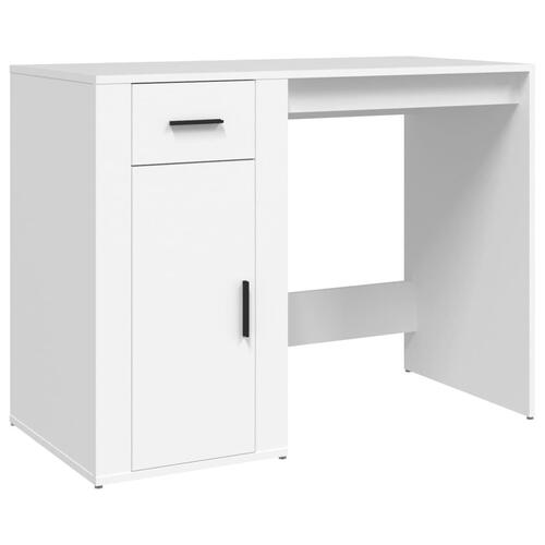 Skrivebord 100x49x75 cm konstrueret træ hvid