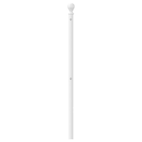 Sengegavl 150 cm metal hvid