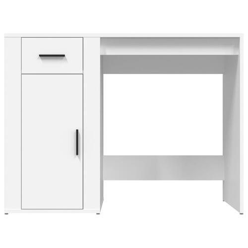 Skrivebord 100x49x75 cm konstrueret træ hvid