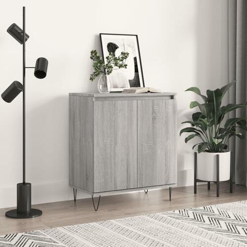 Skænk 60x35x70 cm konstrueret træ grå sonoma-eg