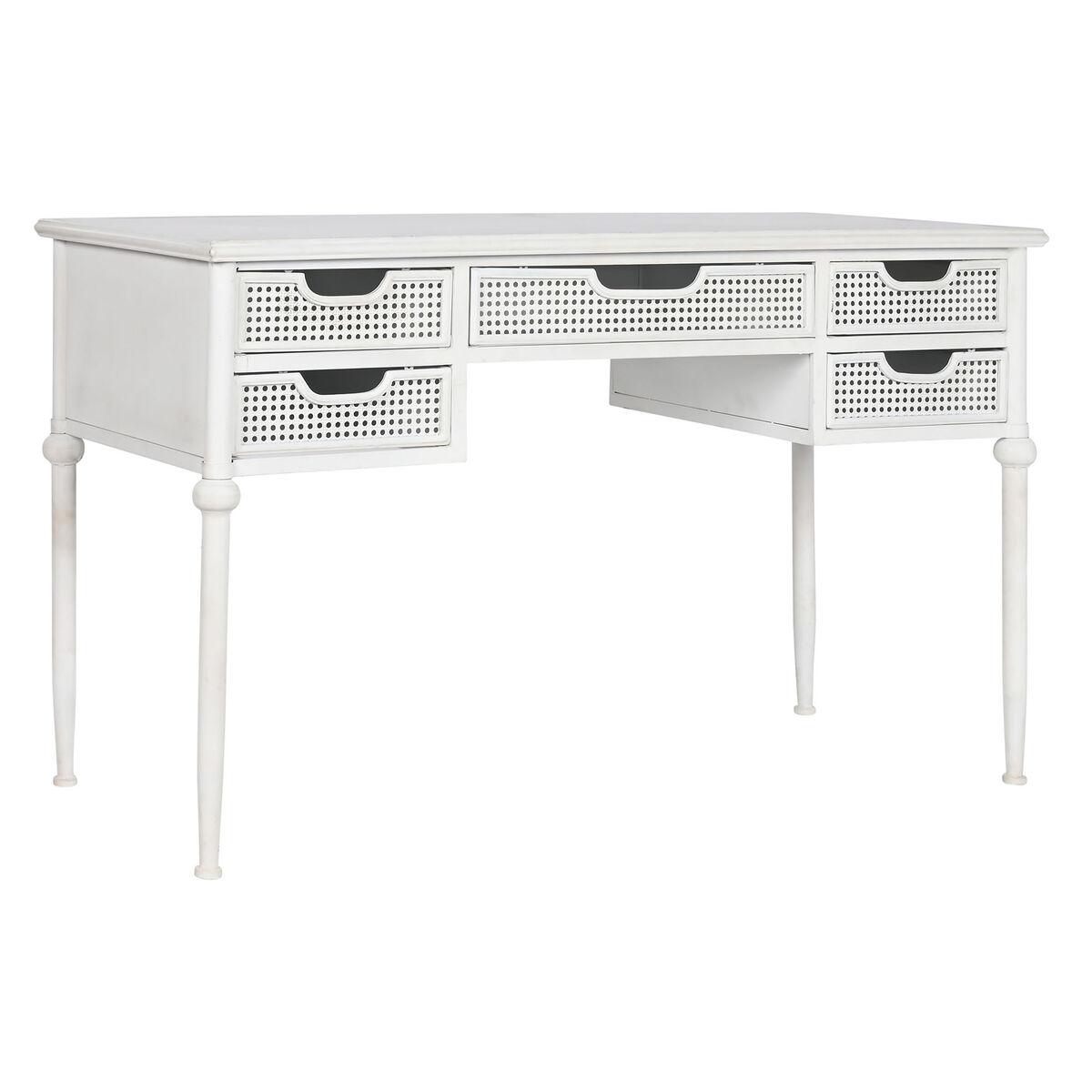Skrivebord Home ESPRIT Hvid Metal 122 x 50 x 76 cm