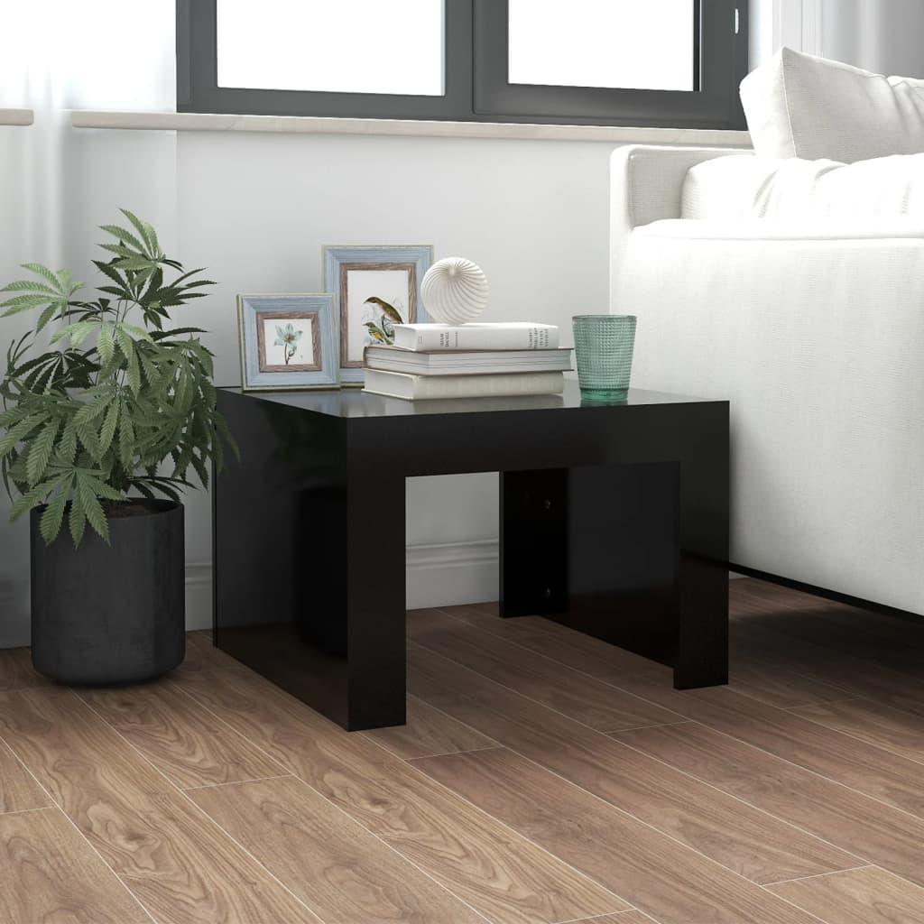 Sofabord 50x50x35 cm konstrueret træ sort