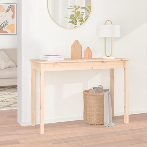 Konsolbord 110x40x75 cm massivt fyrretræ
