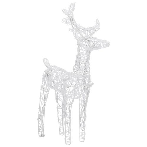 Julerensdyr 2 stk. 80 LED'er akryl varmt hvidt lys