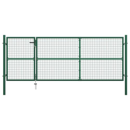 Havelåge 350 x 125 cm stål grøn