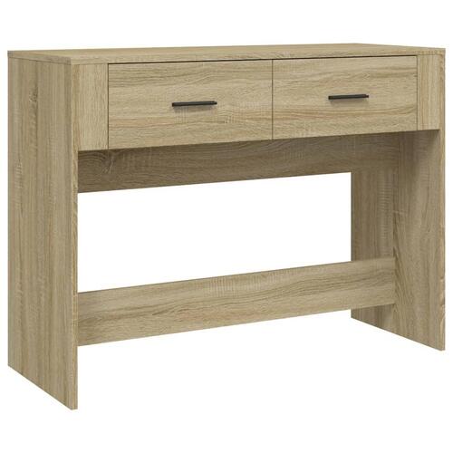 Konsolbord 100x39x75 cm konstrueret træ sonoma-eg