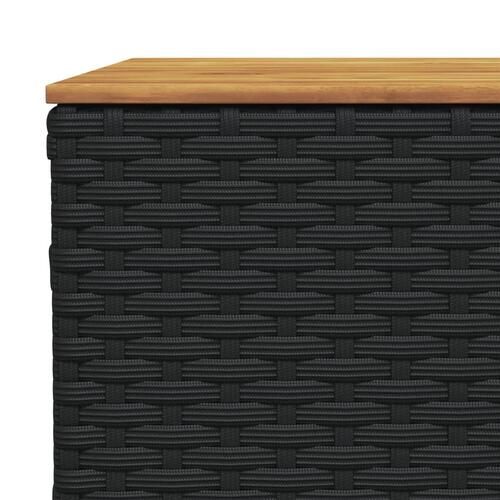 Sofasæt til haven 11 dele med hynder polyrattan sort