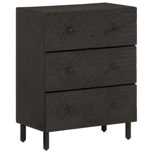Skab 60x33x75 cm massivt mangotræ sort