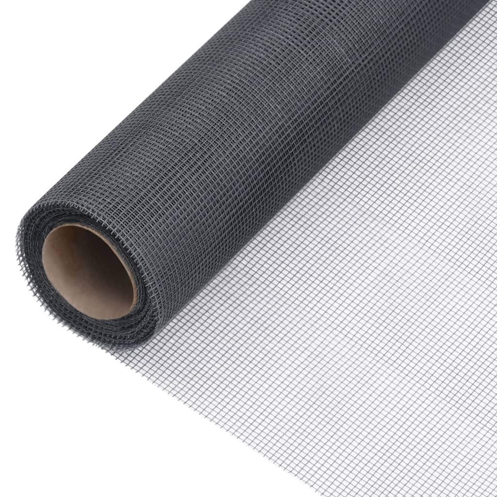 Net 60x2000 cm glasfiber grå