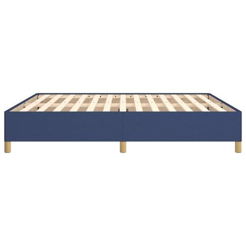 Sengeramme 180x200 cm stof blå