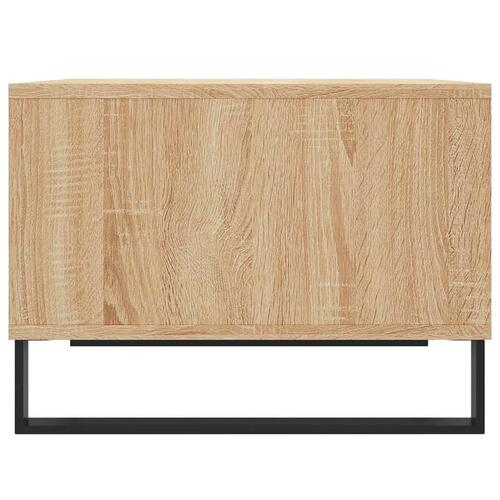 Sofabord 60x50x36,5 cm konstrueret træ sonoma-eg