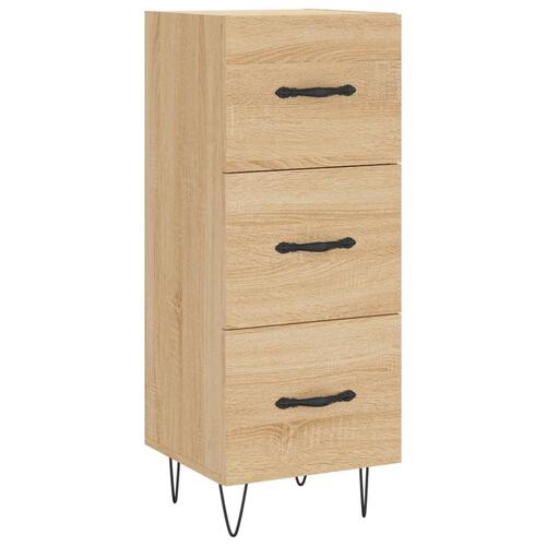Skænk 34,5x34x90 cm konstrueret træ sonoma-eg
