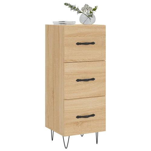 Skænk 34,5x34x90 cm konstrueret træ sonoma-eg