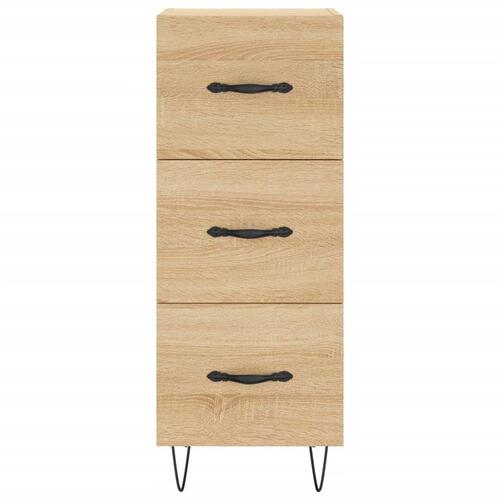 Skænk 34,5x34x90 cm konstrueret træ sonoma-eg