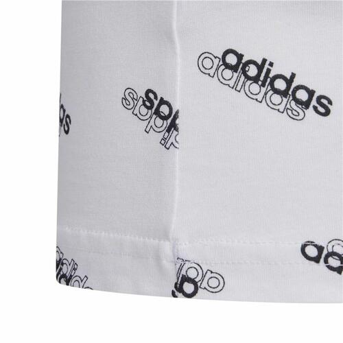 Børne Kortærmet T-shirt Adidas Sportswear Hvid 7-8 år
