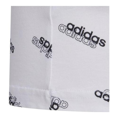 Børne Kortærmet T-shirt Adidas Sportswear Hvid 7-8 år