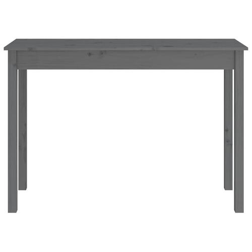 Konsolbord 110x40x75 cm massivt fyrretræ grå