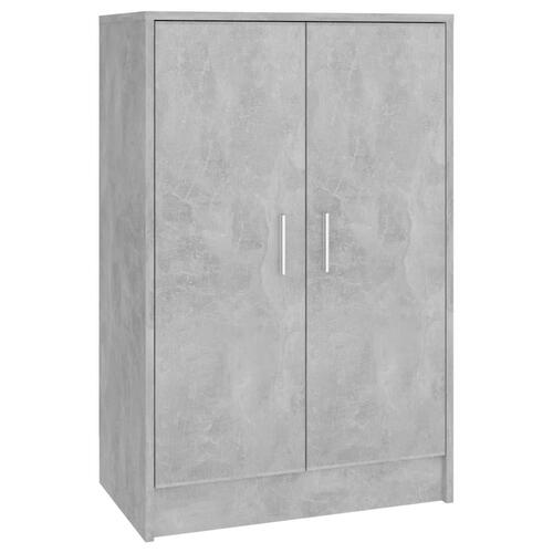 Skoskab 60x35x92 cm konstrueret træ betongrå