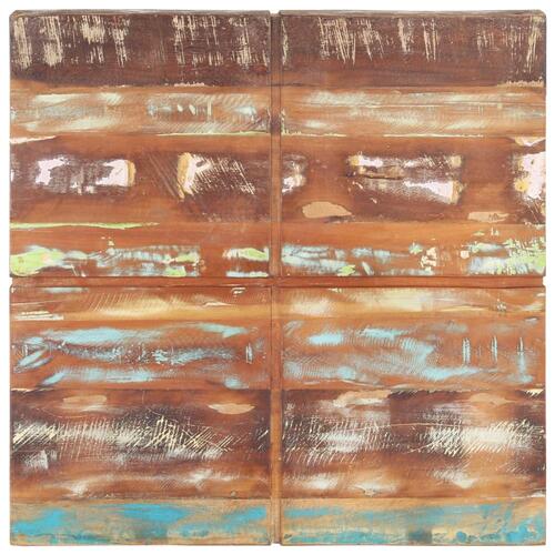 Sofabord 80x80x28 cm massivt genbrugstræ