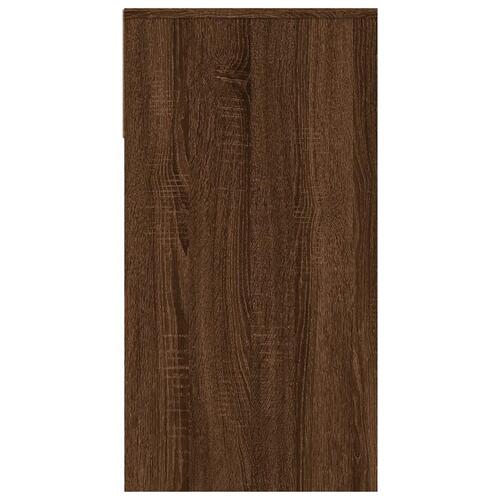 Konsolbord 100x39x75 cm konstrueret træ Brun egetræ