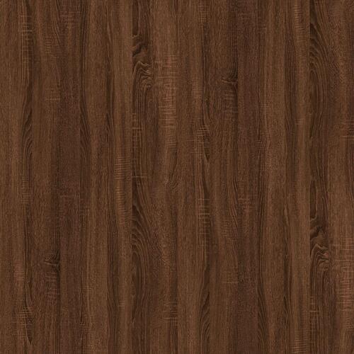 Konsolbord 100x39x75 cm konstrueret træ Brun egetræ