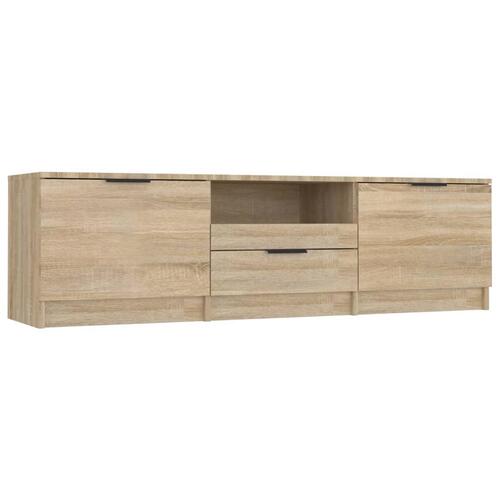 Tv-bord 140x35x40 cm konstrueret træ sonoma-eg