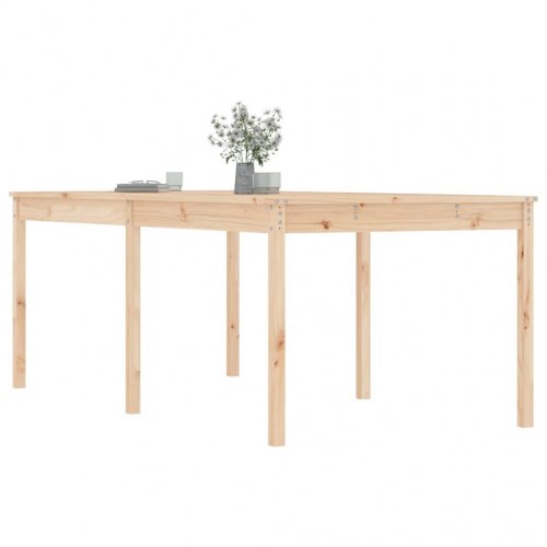 Havebord i massivt fyrretræ - 203,5 × 100 × 76 cm