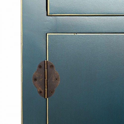 Skænk ORIENTE Blå Gylden Jern Træ MDF 73 x 26 x 90 cm