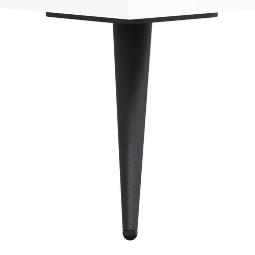 Skab 90x34x80 cm konstrueret træ hvid højglans