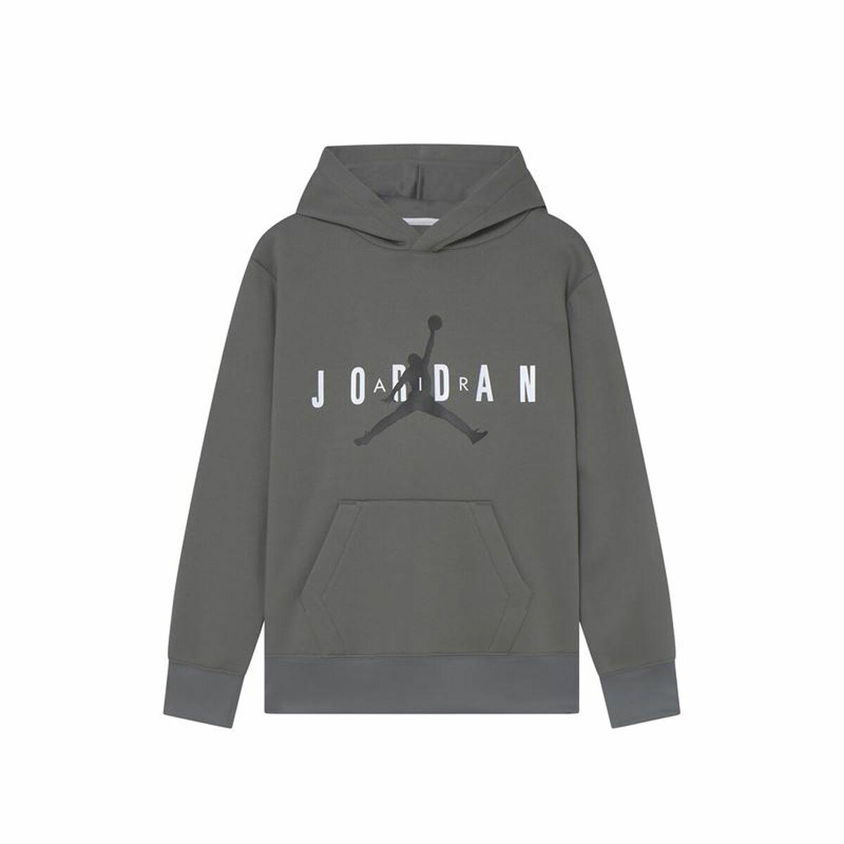 Hættetrøje til Børn Nike Jordan Jumpman Little Kids Grå 6-7 år