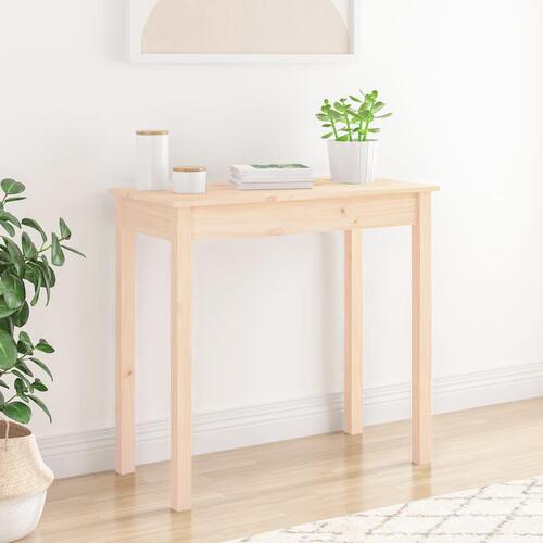 Konsolbord 80x40x75 cm massivt fyrretræ