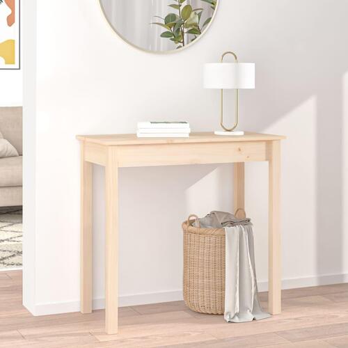 Konsolbord 80x40x75 cm massivt fyrretræ
