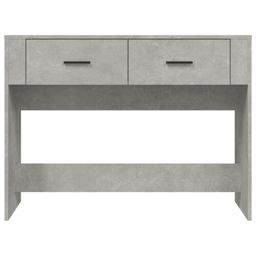 Konsolbord 100x39x75 cm konstrueret træ betongrå