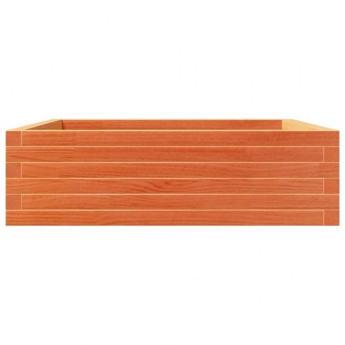 Plantekasse 80 x 80 x 23 cm i massivt fyrretræ - gyldenbrun