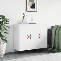 Skab 90x34x80 cm konstrueret træ hvid
