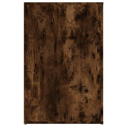 Skrivebord 100x49x75 cm konstrueret træ røget egetræsfarve