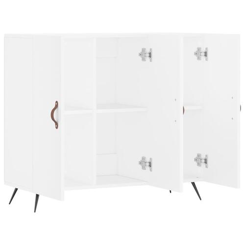 Skab 90x34x80 cm konstrueret træ hvid