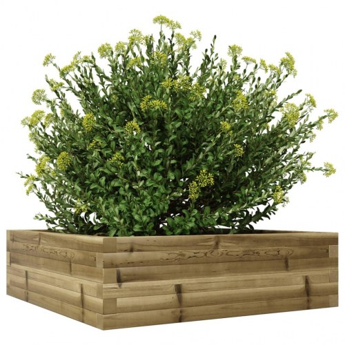 Plantekasse 80x80x23 cm imprægneret fyrretræ