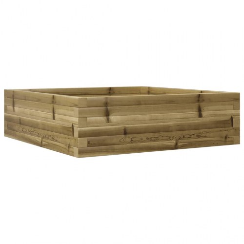 Plantekasse 80x80x23 cm imprægneret fyrretræ