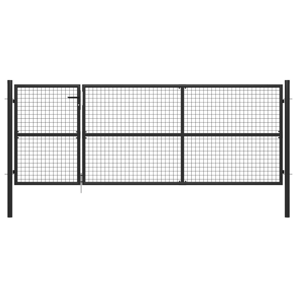 Havelåge 350 x 125 cm stål antracitgrå