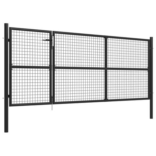 Havelåge 350 x 125 cm stål antracitgrå
