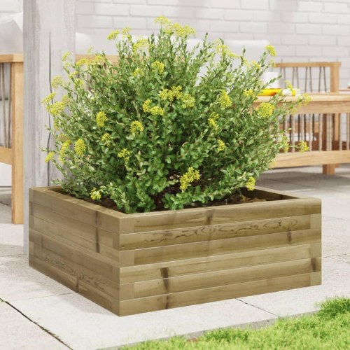 Plantekasse 60x60x23 cm imprægneret fyrretræ