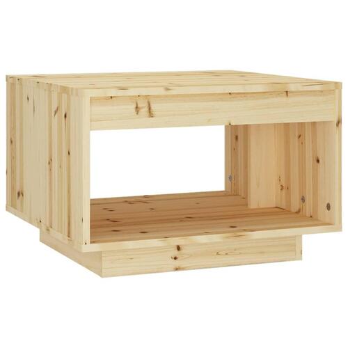 Sofabord 50x50x33,5 cm massivt grantræ