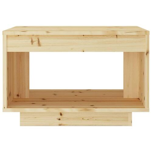 Sofabord 50x50x33,5 cm massivt grantræ