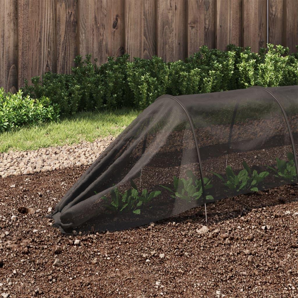Væksttunneller 4 stk. stål og polyethylen sort
