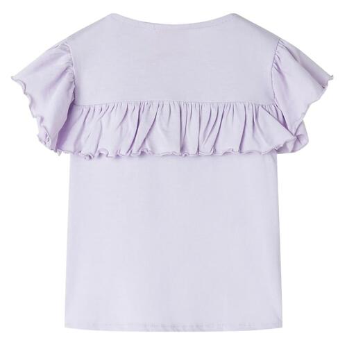 T-shirt til børn str. 128 lilla