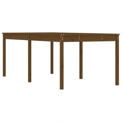 Havebord i massivt fyrretræ 203,5×100×76 cm - gyldenbrun