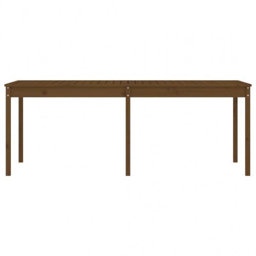 Havebord i massivt fyrretræ 203,5×100×76 cm - gyldenbrun