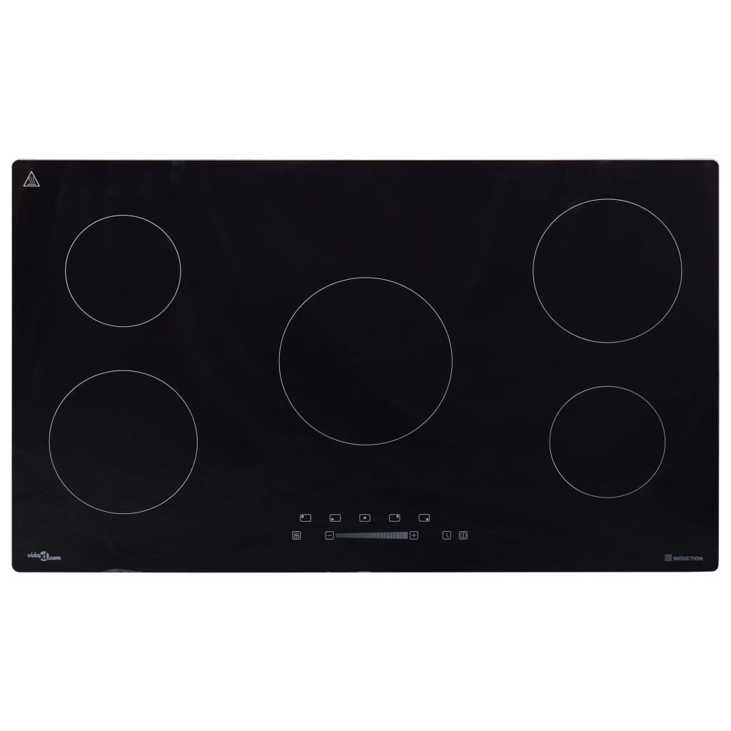 Indbygget induktionskogeplade touch-panel glas 86 cm 2000W