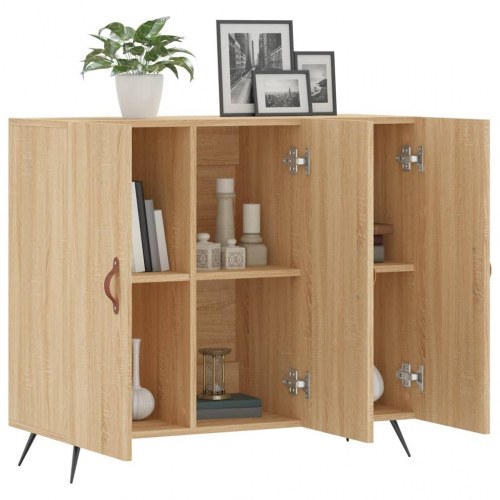 Skænk i konstrueret træ 90×34×80 cm - sonoma eg